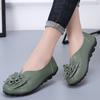 Women Flats Genuine Leather Fashion Tenis Women Shoes Moccasins Ballet Flats Slip On Women Shoe Black  De  Plus Size