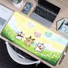 Kawaii Vonal Kutyás Egérpad Nagy Játékos PC Számítógép Játékos Billentyűzet Zárt Szélű Szőnyegek Puha Gumi Szőnyegek Csúszásmentes Szőnyeg Ingyenes Szállítás