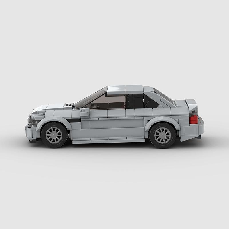 E46 M3 CSL MOC Speed Car Super Race Technisches Fahrzeug Modellbaustein Renn Rallye Sport Ziegelstein Spielzeug Weihnachtsgeschenk Stadt