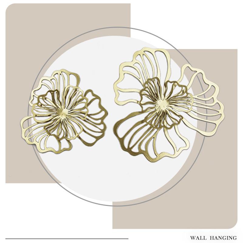 1 STK Wandmontiertes Mehrfarbiges Hohlmuster Doppellagig Heimdekoratives Eisen Kunst im Böhmischen Stil Elegant