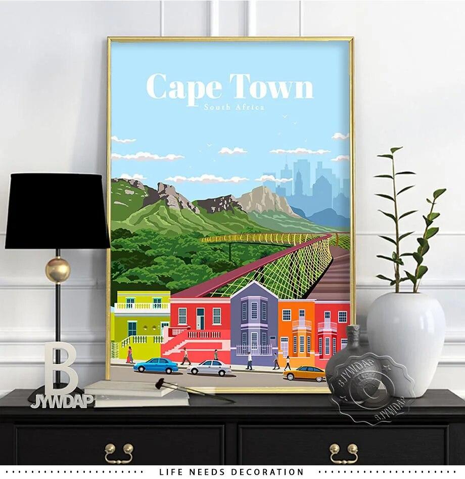 World City Travel Poster, Japan Tokyo Osaka Poster, Spain Madrid Watercolor Print, Florence Milan Santiago Chicago Wall Decor No Frame