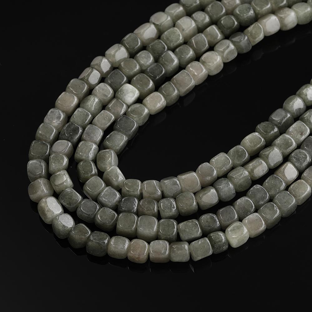 1 Strand Natural Stone Agate Beads 7.5 x 7.5mm Cube Spacer Loose Bead for Jewelry Making DIY Bracelet Necklace Accessories