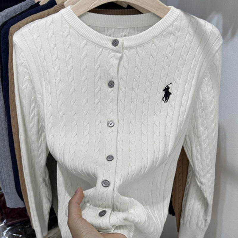 

Женский осенне-зимний кардиган с длинным рукавом, круглым вырезом, знаком маленькой лошадки, мягкий, дышащий, свободного кроя one size