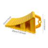 Portable Car Trailer Wheel Chock with Handle Mini Car Wheel Tire Stop Yellow Anti-Slip Parking Fixer for RV Trailer Truck
