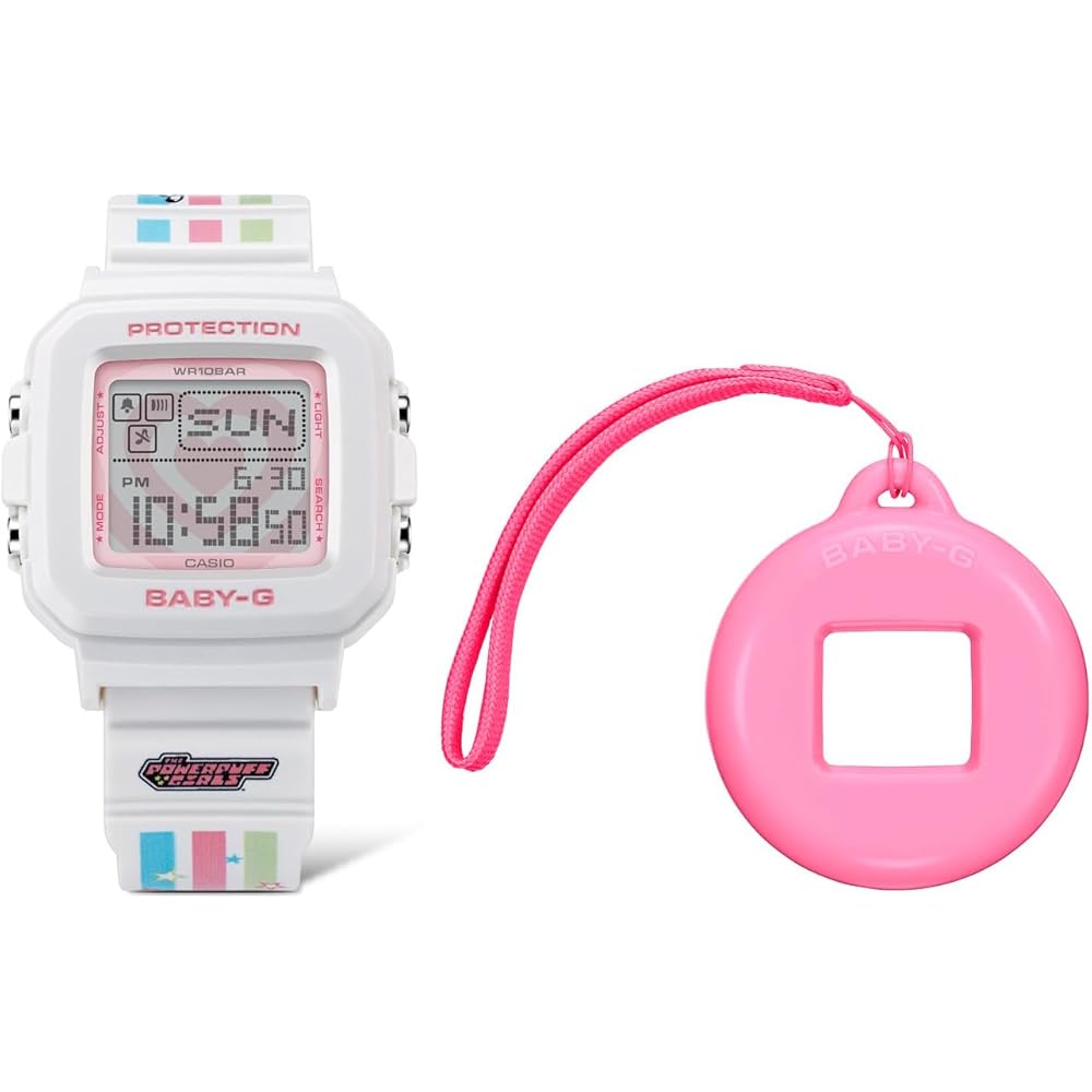 

Casio Baby-G The Powerpuff Girls Collaboration Model BGD-10KPP-7JR White Women s Watch