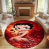 Sexy Doll Print Round Rug, Washable Floor Carpet, For Entryway Dorm Laundry Room Office Study, Home Decor Birthday Christmas Gift