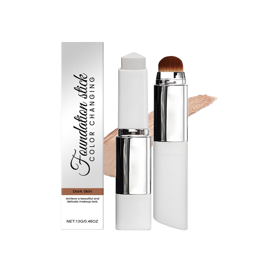 2in1 Color Changing Foundation Stick Matte Concealer Even Skin Tone Lightweight Moisturizing Brightening Foundation Base Makeup