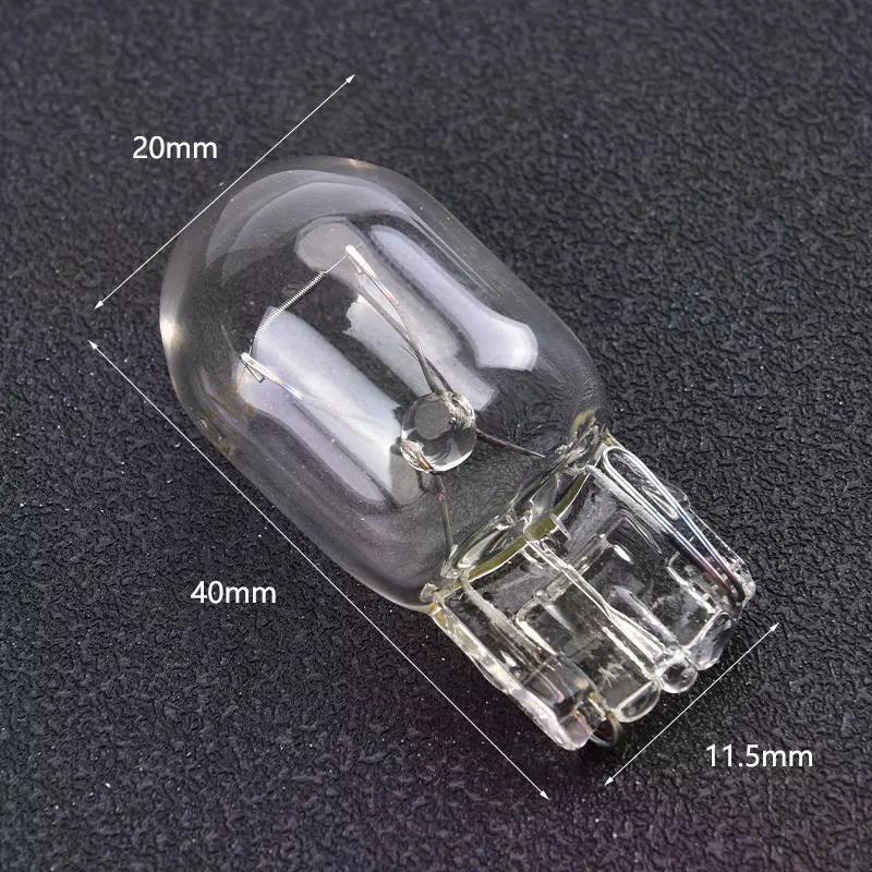 2 Stück T20 7443 7440 Signalleuchte W21/5 W 3800 K Halogenlampe, Klarglas, Tagfahrlicht, Blinker, Bremslicht, Rücklicht, DRL-Glühbirne