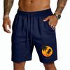 Mens Drawstring Waist Casual Shorts with Tree and Print Relaxed Fit Lightweight Breathable Fabric for Everyday Wear