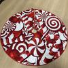 VIKAMA  Candy Cane Pattern Christmas Tree Skirt Home Living Room Cosy Christmas Decoration Christmas Tree Skirt Pad