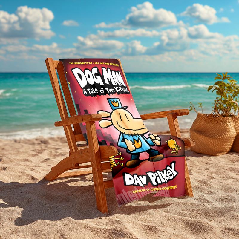 1pc DogMan2 Beach Towel, Comfortable and Thick, and Swimming/Bath/Picnic/Camping Towel, Suitable for Seaside Beaches