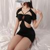Women's clothing sexy hollow backless hanging neck tight and thin summer hip skirt