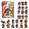 Holiday Surprise Blind Box 2026 Christmas Advent Calendar Dachshund Ornament Set Countdown Hanging Decor with 24 Acrylic Dog Ornaments Mini Figures,