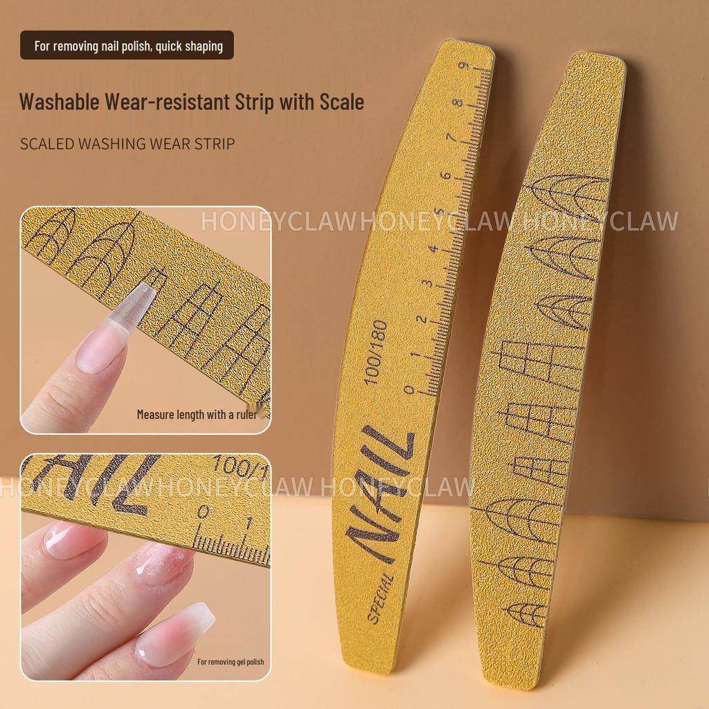 Multi-purpose Washable Nail File: Wear-resistant, Polishing & Shaping Tool