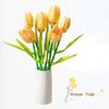Tulip Flower Bricks Set Building Block Bouquet Model Home Decoration Plant Potted Flower Assembly Bricks Child Festive Gifts