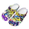 Women Men Printed EVA Beach Shoes Lightweight Breathable Slip On Garden Clogs Pool Bathroom Home Summer Sandals Daily Wear