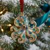 Dekorative Glasoptik Ornamente Meeres-Weihnachtsdekoration, Küsten-Schildkröte Walhai Oktopus Feiertags-Hänge-Dekoration Baumdekoration, Meeres-inspiriert