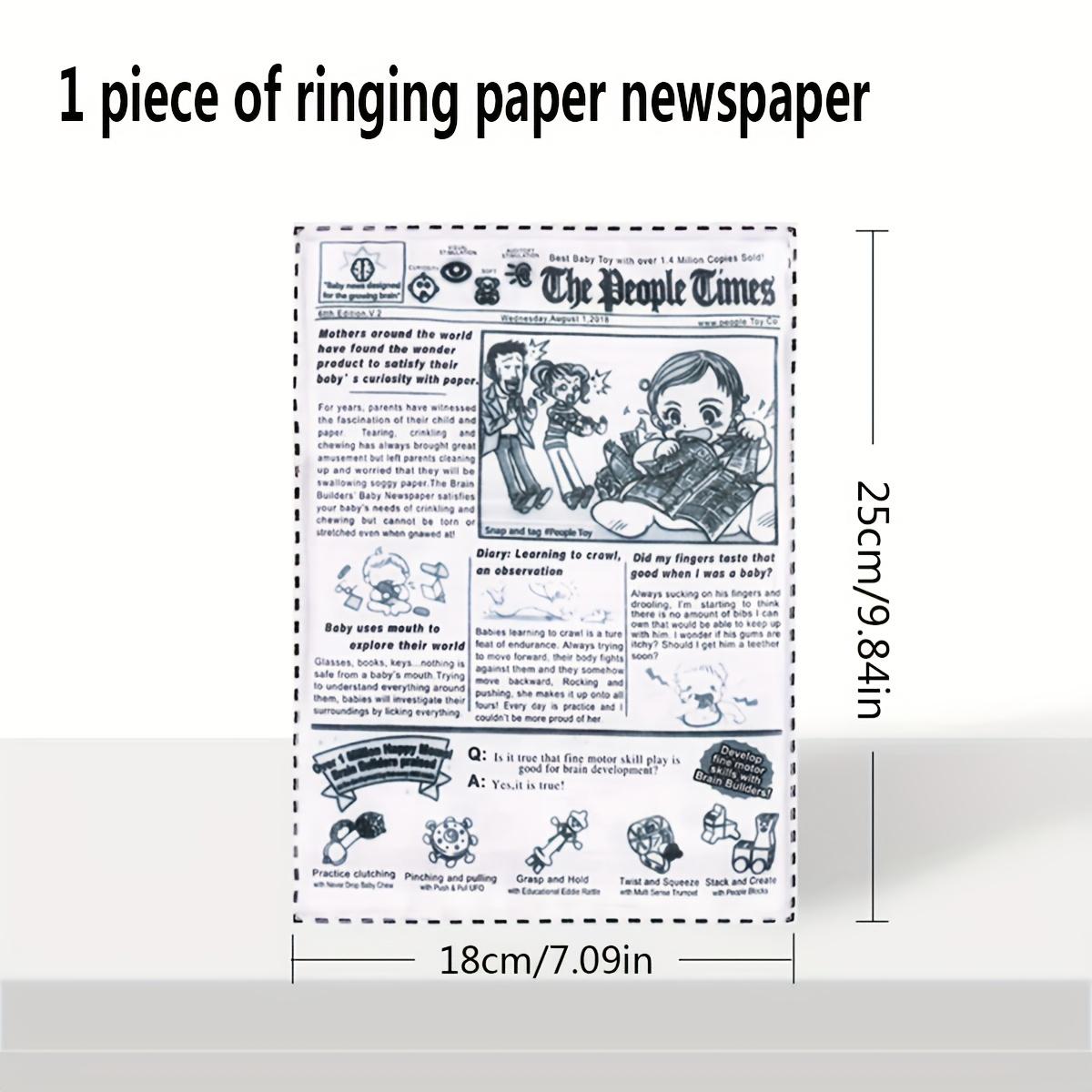 

Funny Newspaper Toy for All Dogs Cats Crinkle Paper Sound Toy for Large Medium Small Breeds Durable Fabric Enrichment for Boredom Anxiety Relief