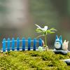 Mini Wooden Micro Landscape Fence, DIY Dollhouse Ornament for Succulent Pot, Fairy Garden Bonsai Terrarium, Miniature Home Gardening Decor Supplies