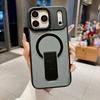 iPhone 17 Pro Max Magnetic Stand Case, Matte Skin-Feel, Solid Color Protective Cover