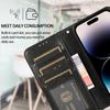 Retro 2 In 1 Abnehmbare Magnetische Flip Wallet Ledertasche für iPhone 15 14 13 12 Pro Max 14 Plus für Samsung S23 S22 S21 Ultra Plus A13 A14 A52 A72