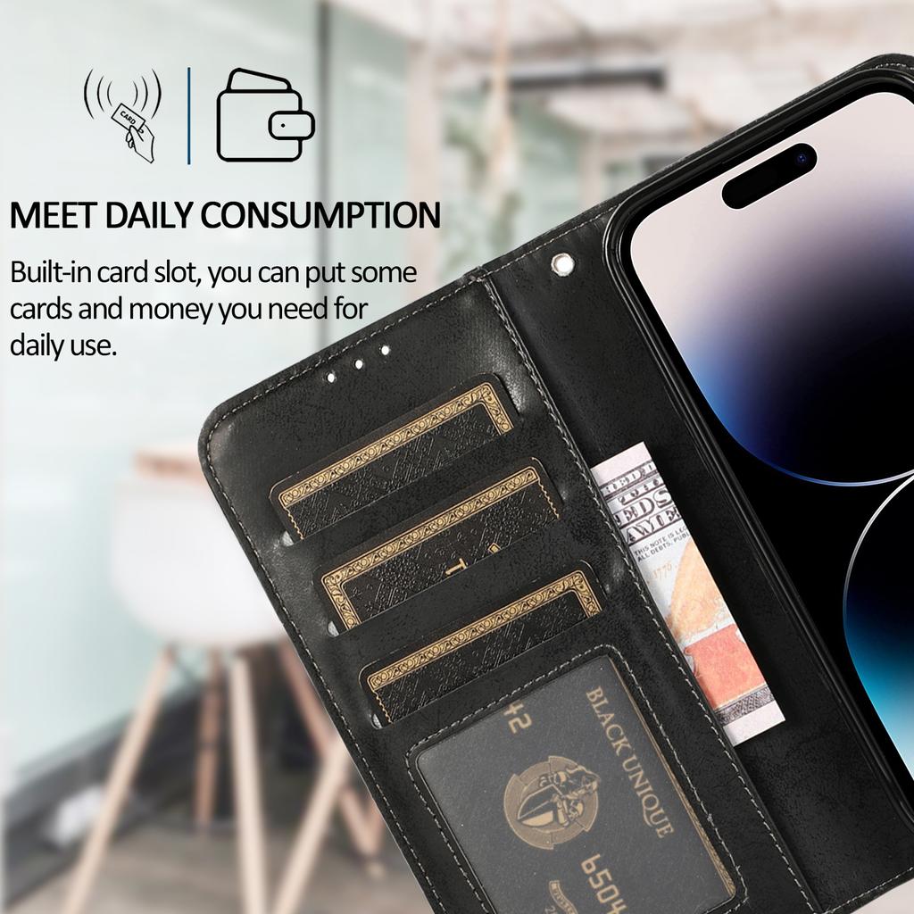 Retro 2 In 1 Abnehmbare Magnetische Flip Wallet Ledertasche für iPhone 15 14 13 12 Pro Max 14 Plus für Samsung S23 S22 S21 Ultra Plus A13 A14 A52 A72