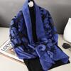Fashion Women Cut Flowers Hollow Lace Gradient Flower Silk Scarf Spring Shawls And Wraps Towel Femme Beach Sjaals