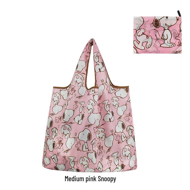 

Складная экологичная большая водонепроницаемая сумка для покупок Snoopy с плечевым ремнем