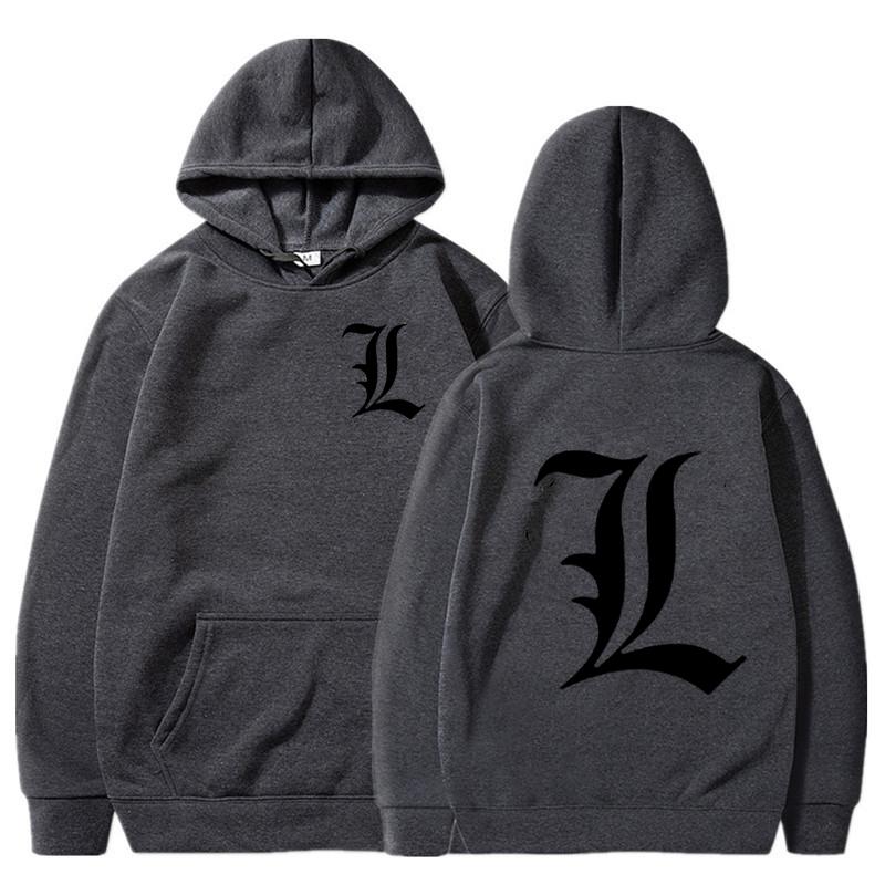 Death Note Hoodie Men Fashion Coat Anime Hoodie Kids Hip Hop Boy Coat Manga Death Note Sweats Men Women Tracksuit Men's Clothing