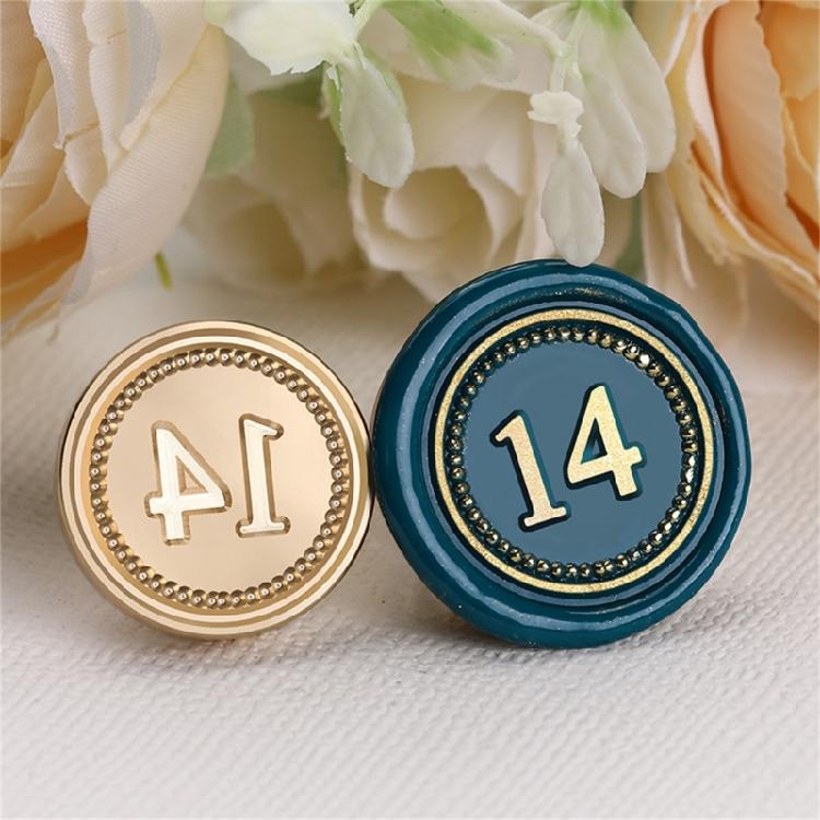Wax Seal Stamp Number Series Sealing Wax Stamp for Wine Packages Decorations