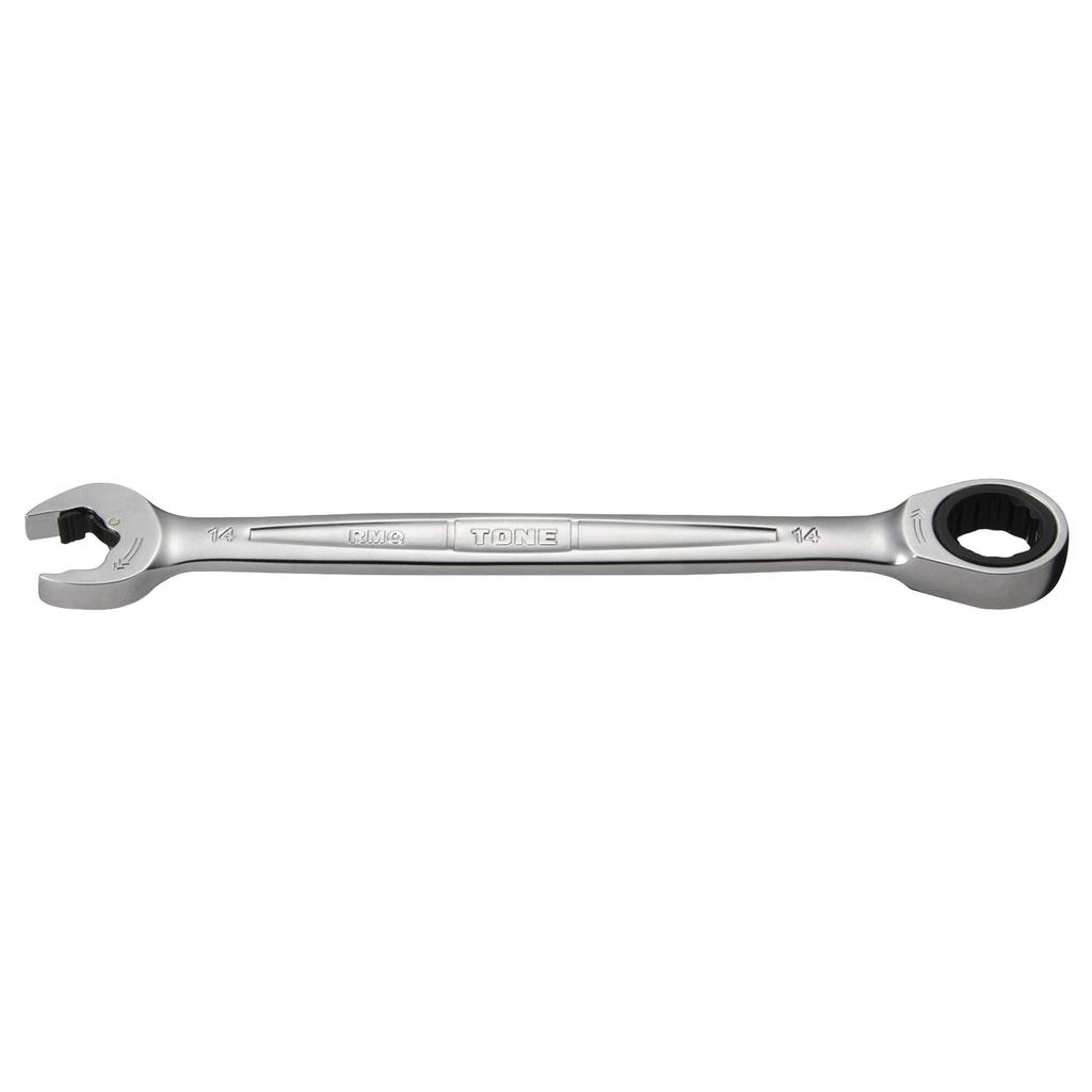 TONE Quick Ratchet Combination Wrench 14mm Jaw Opening HPRMQ-14,