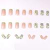 Multicolor Floral Square Manicure In Fresh Pastoral Style