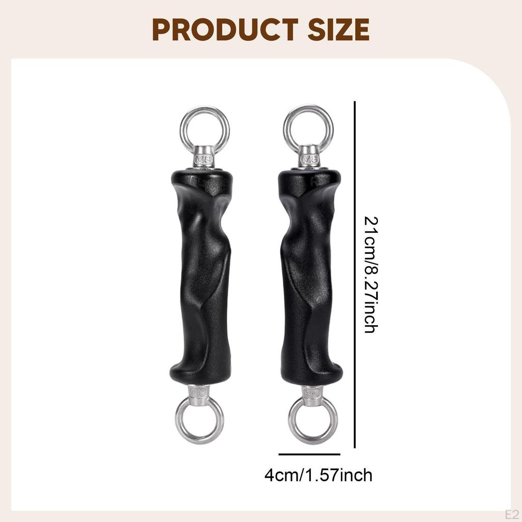 2 Pieces Pull Up Grip Handles Workout Handle Pair Cable Machine Non Slip Bodybuilding Fitness