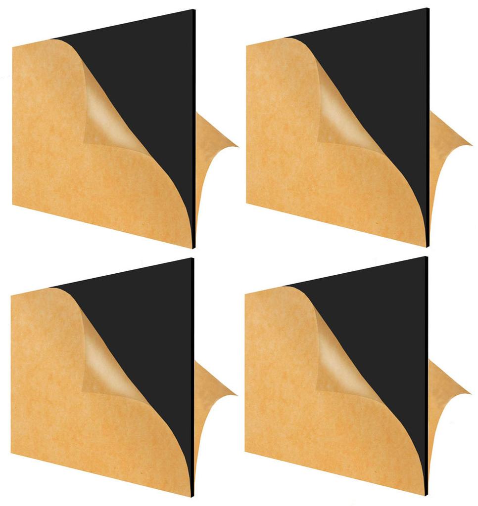 Inkdotpot Glossy Black Acrylic Plexiglass Sheet Transparent Acrylic Plastic Plexi Glass Board with Protective Paper, DIY Display Project