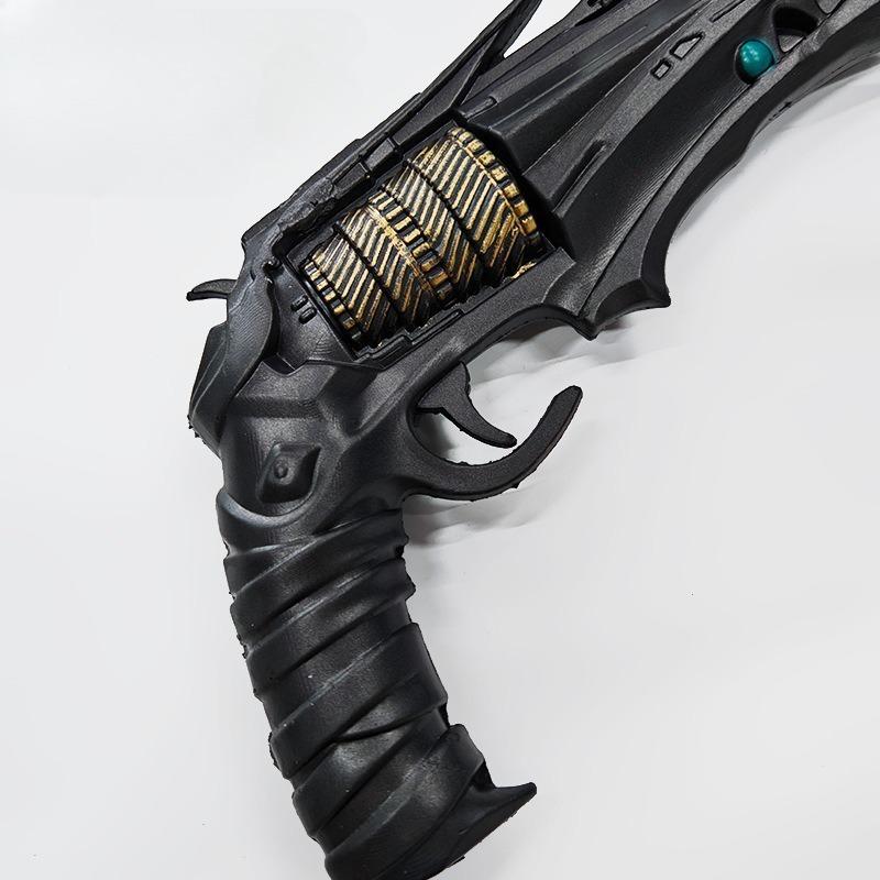 38cm/14.96in Cyberpunk Thorn Toy Guns Props Cosplay Party Supplies Game Peripherals Model Gift Collectible Display Sports Crafts
