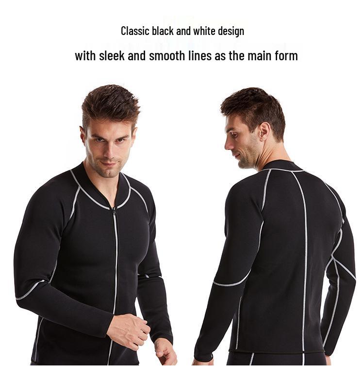 Men's Neoprene Sweat-Inducing Fitness Vest for Body Shaping
