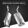 1Pair Universal Rectangle Motorcycle Rearview Mirrors 10mm Chrome Retrovisor De Moto Mirror Moto For Honda Scooter