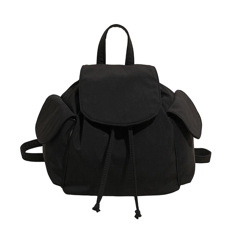 

Маленький дорожный рюкзак для женщин 2025 Новый модный популярный повседневный универсальный школьный рюкзак для студенток легкий рюкзак для поездок чёрный
