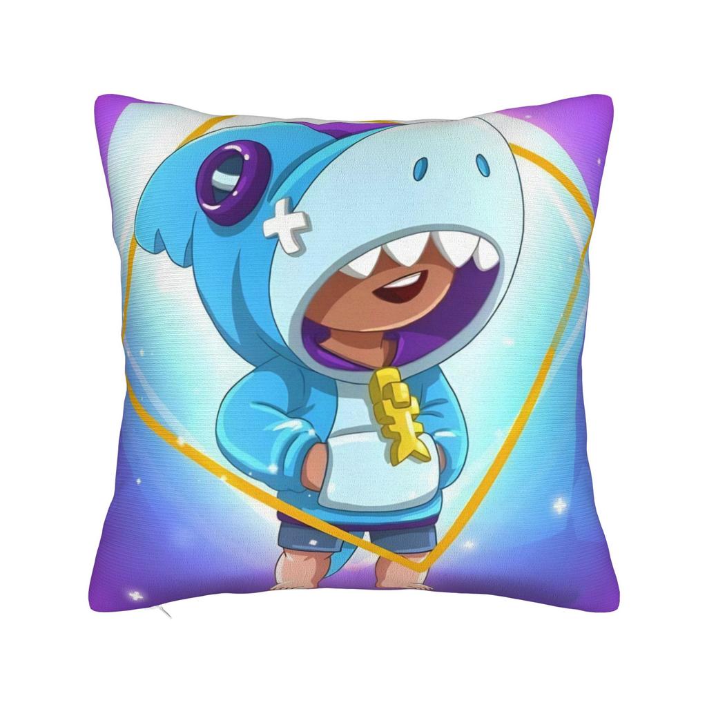 Sandy Leon Spike Game Pillowcase Printed Polyester Cushion Cover Decorative Throw Pillow Case Cover Home Zippered 40X40cm