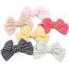 2 Pezzi/lotto Dolce Tessuto a Quadri Fiocco Design alla Moda Fiocchi Colorati per Cucito Fermaglio per Capelli Cerchietto Accessori per Capelli Regalo Forniture per Abbigliamento