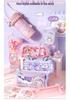 Lucky Pinwheel Pencil Case: Heart-Shaped, Large Capacity, Girly Backpack Design.