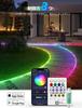 IKERY Neonové světlo MagicColor Flowing LED páskové světlo Voděodolné 10m Dálkové ovládání a ovládání pomocí aplikace pro chytrý telefon Podsvícení pro PC TV Herní světlo Pro vnitřní použití