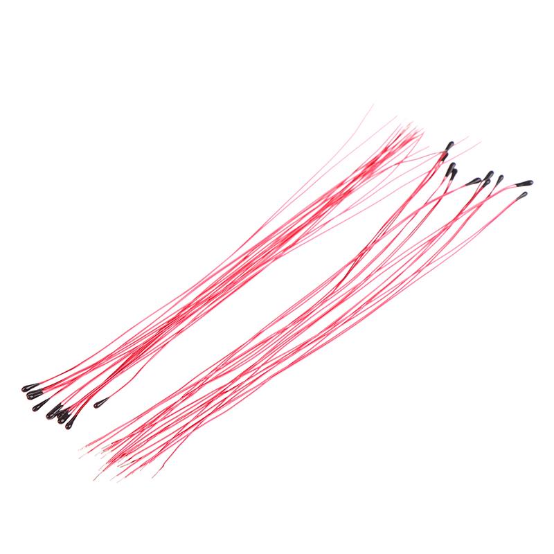10Pcs Ntc Thermistor Thermal Resistor Mf52B 10K 100K Probe Wire B3470 B3380 1%