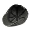 Denim Osmihranný klobouk pánský Britský baret Duck Tongue Painter Hat Retro Newsboy Hat
