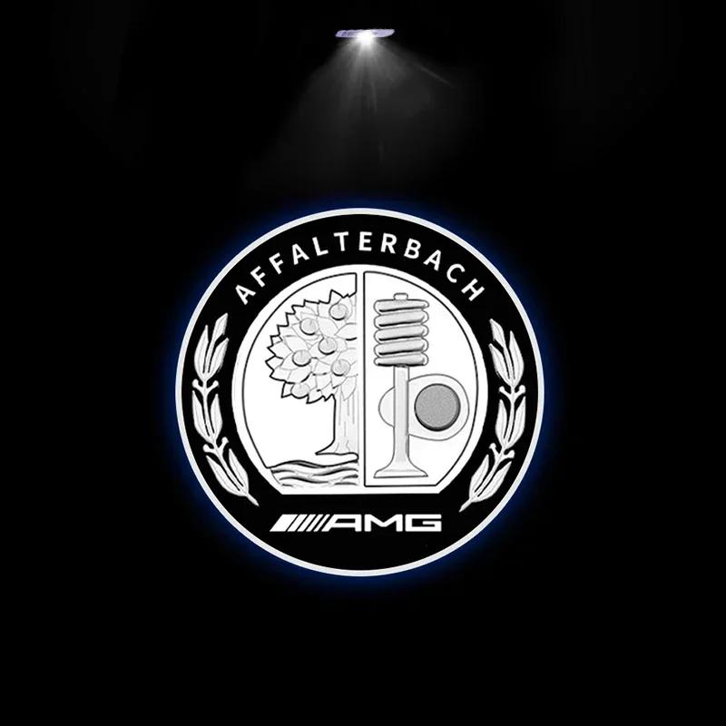 2pcs Car door welcome light logo Emblem For Mercedes Benz A C E GLC GLA GLE GLB Class W177 W205 W212 W213 X253 X156 W166 X247