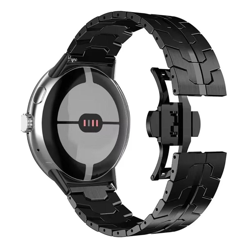 Vlindersluiting Band voor Google Pixel Watch 4 45mm/3 45mm Titaniumlegering Horlogeband