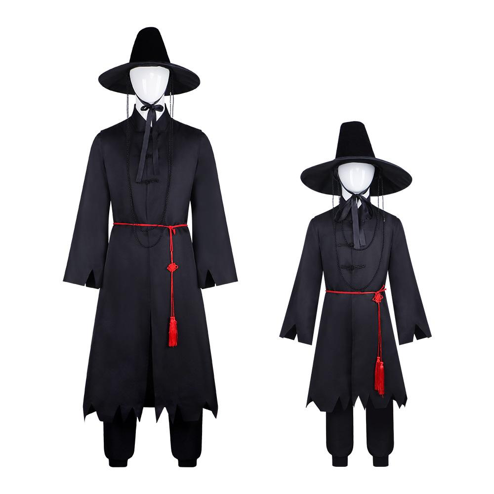 K-Pop Witch Hunt Boy Group Cosplay, Demon Boy Saja Windbreaker Costume Set