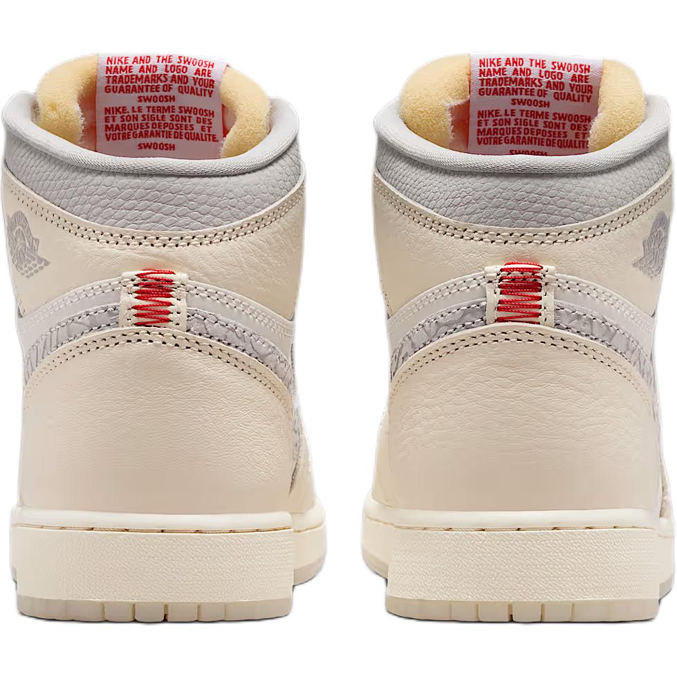 Air Jordan 1 High Retro OG GS Sail University Red Kinder Sneakers Pale-Ivory Coconut-Milk Phantom IH4281-100