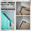 Lock Angle Measure Tool: An Angular Bevel Gauge with Marking Function for Flooring, Carpentry, Woodworking, Furniture Building