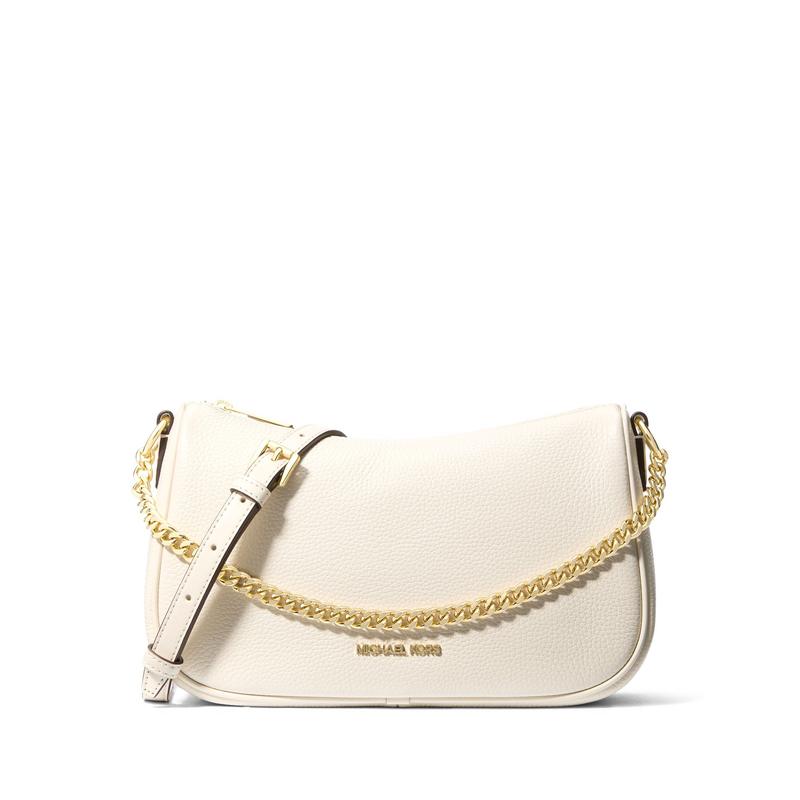 MICHAEL KORS Carmela hardware accessories cow leather chain shoulder crossbody bag armpit bag medium size women's